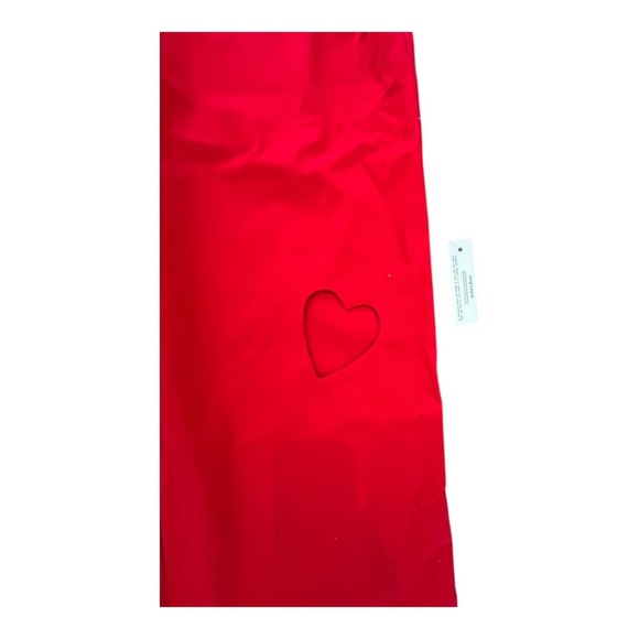 NWT For Love & Lemons Red Cut-out Heart Pants Women's Size S NEW WITH TAG - Picture 5 of 6